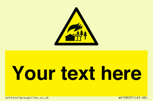 Custom Warning: Large scale fire zone